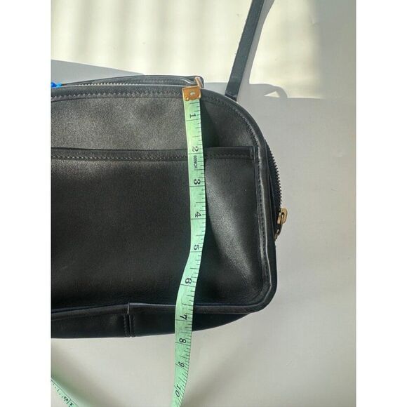 Vintage Coach Classic Lunch Box Top Handle Black Leather Shoulder Bag 9991 - Picture 13 of 14